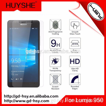 HUYSHE Factory In Shenzhen Gold Supplier Best Screen Film for Microsoft Lumia 950 Tempered Glass Screen Protector